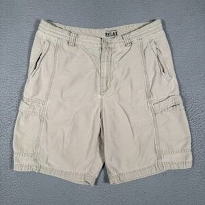 Tommy Bahama Shorts Mens 35 Brown Cargo Casual Preppy Chino Lyocell Blend Logo